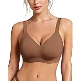 HORISUN Wireless Bras for Women Soft Comfortable No Underwire T Shirt Bra Seamless Full Coverage Bras with Support