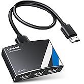NEWCARE 4K HDMI Splitter 1 in 3 Out, Aluminum 1×3 HDMI Splitter Support 4Kx2K, 1080P, 3D, HDR, DTS/Doby-TrueHD for Xbox PS4 P