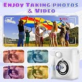 YKSLEMON Instant Print Camera for Kids 1080P 32G Card 3 Rolls Paper White view 3
