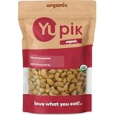 Yupik Organic Raw Cashews, 2.2 lb (35.2 oz), Kosher, Gluten-Free, Non-GMO, Vegan, Whole Nuts, Unsalted, Unroasted, Source of Protein &amp; Iron, Nutritious, Crunchy, Healthy Snacks, For Baking &amp; Cooking