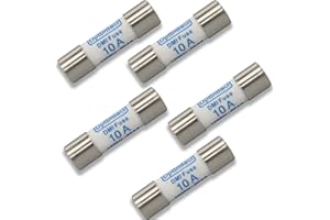 Dpttmlaci multimeter fuses 10A 1000V DC Fast Acting Caremic Fuse for DC DMMs,10 x 38mm (5)