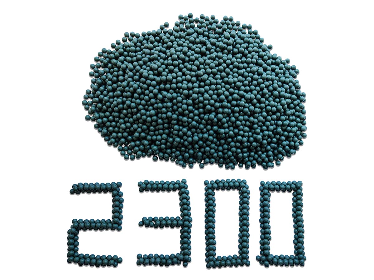 GM&BW 2.4Kg 2300 rounds Catapult Clay Ammo Biodegradable slingshot Mud Hard Ball Size of 9.5mm (Green 2.5Kg)