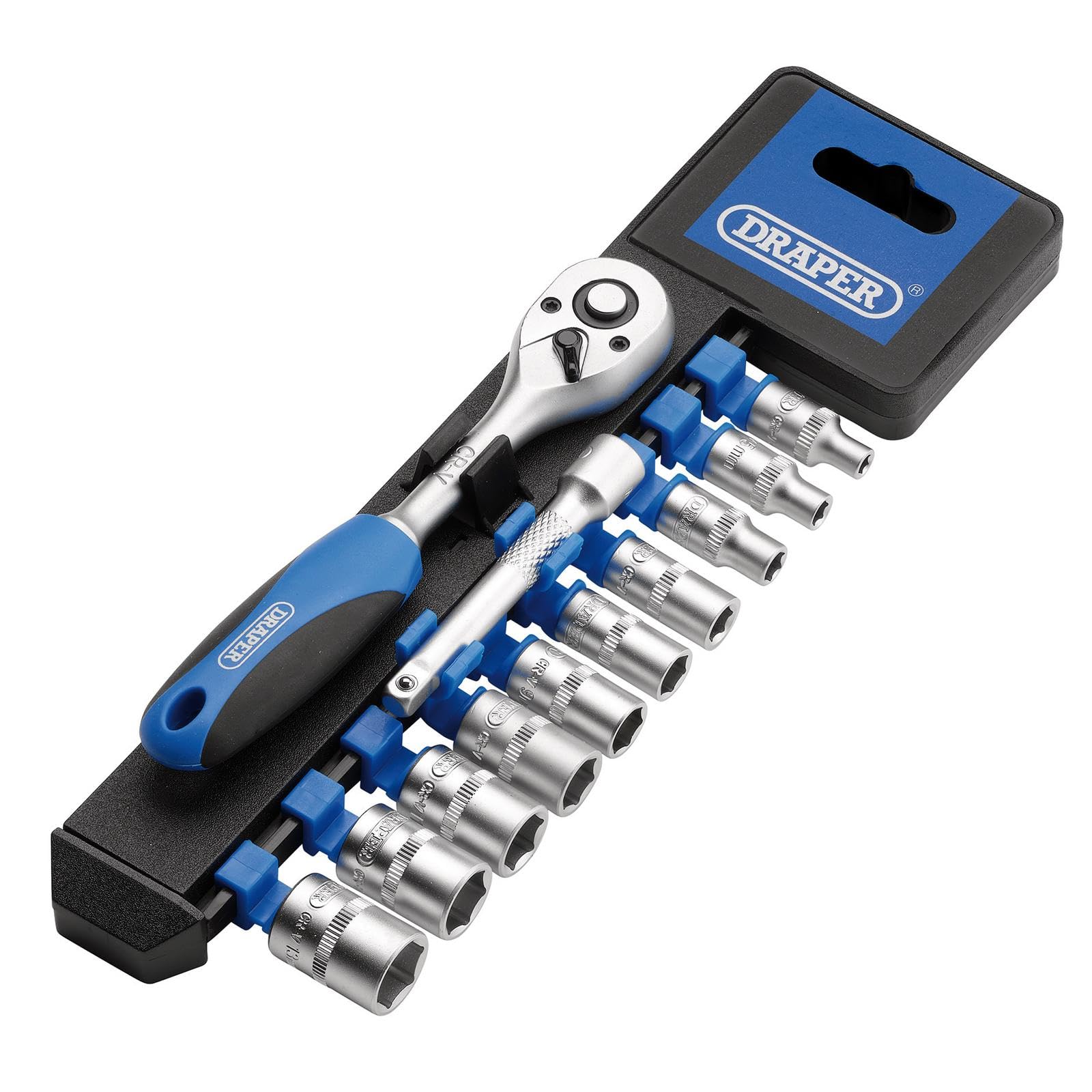 Draper 16369 1/4" Square Drive Metric Socket 12 Piece Set