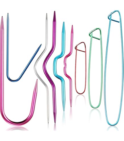 thumbnail image 2 of Knitting Needle Point Protectors, Knitting Needle Stoppers, Knitting Notions HOT PINK Mittens 2 of 14