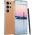 VVJ I25 Ultra 5G Unlocked Phones, Built in Pen, 7000mAh Long Battery Life Smartphone, 6.99" HD Screen Unlocked Cell Phone, 8+256GB Phone Android14, Face ID/Fingerprint Lock/Dual SIM/GPS (Orange)