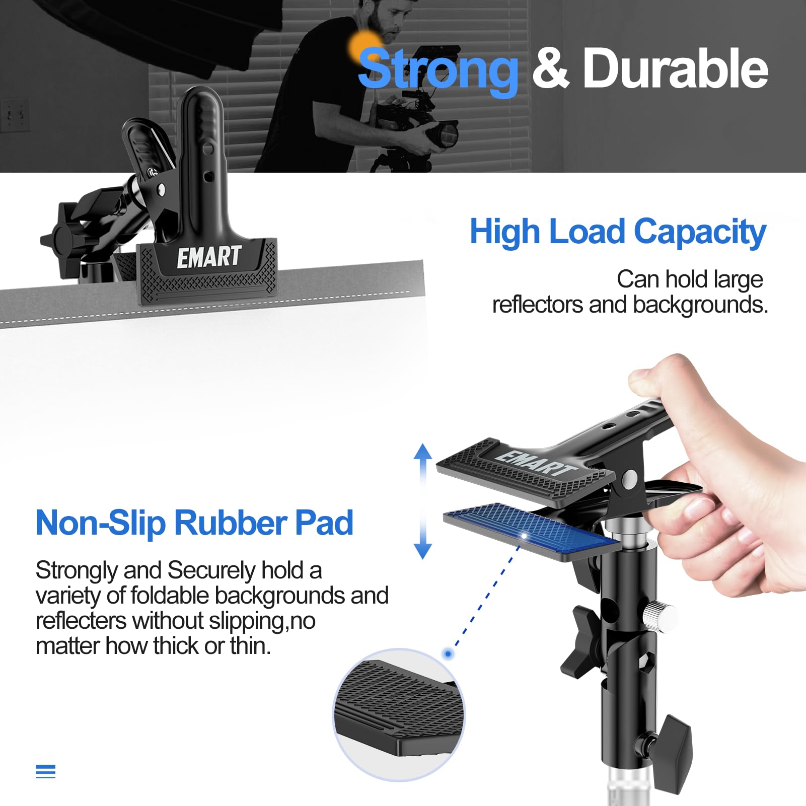 EMART Photography Reflector Holder, Photo Video Studio 5/8