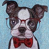 VVEEWUU DIY 5D Diamond Painting Kits for Kids Full Drill Diamond Embroidery Painting by Number Kits for Children Gifts (Dog7)