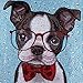 VVEEWUU DIY 5D Diamond Painting Kits for Kids Full Drill Diamond Embroidery Painting by Number Kits for Children Gifts (Dog7)