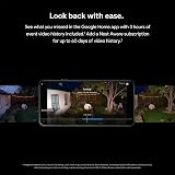 Google Nest Cam with Floodlight Outdoor Security Camera Wired Snow view 5