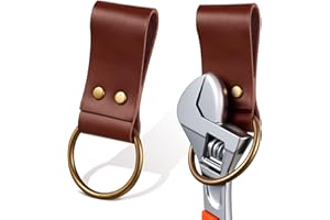 Sadnyy Leather Loop Hammer Holder for Belt, Fits Belts up to 2" Wide, Hammer Spud Axe Holster Tool Accessories for Woodworking Handicrafts Carpenters Electricians