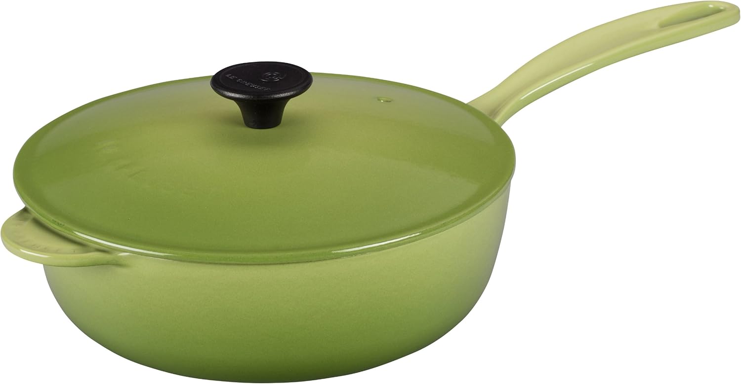 Le Creuset Enameled CastIron 21/4Quart Saucier Pan, Palm Amazon.co
