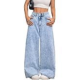 OYICAI Baggy Jeans for Women Wide Leg Denim Pants Fashion Loose Fit Y2k Relaxed Streetwear