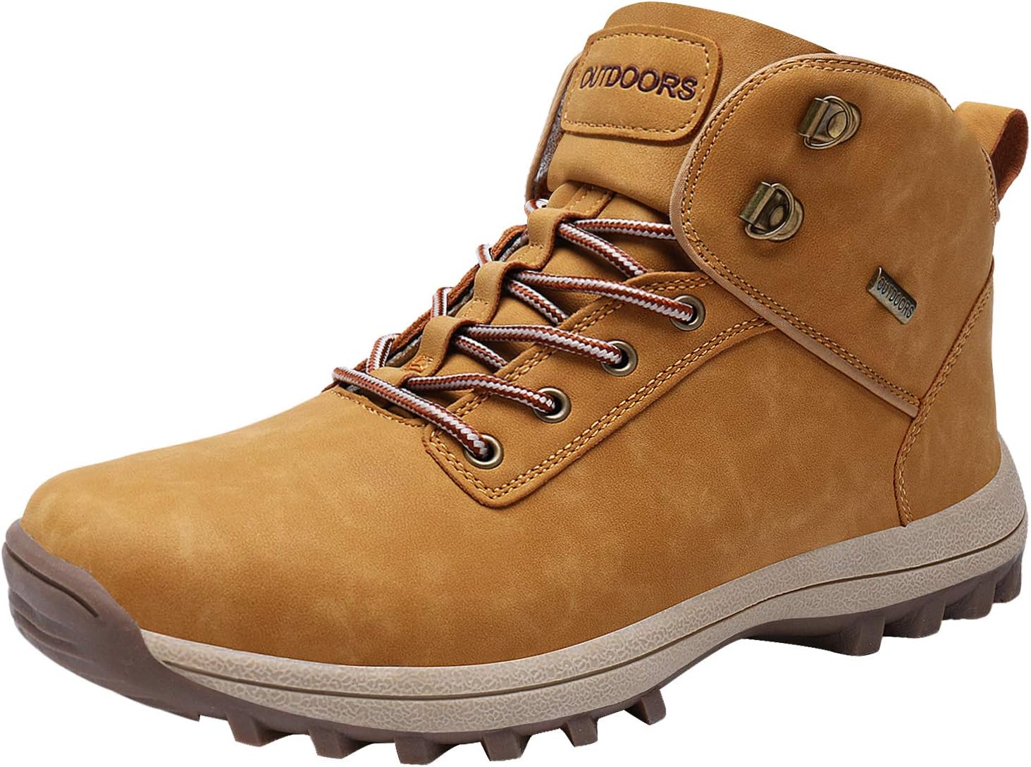 Caitin Men's Insulated Cold-Weather Boots Durable Hiking Boots
