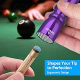 eSynic 3 in 1 Snooker Cue Tip Shaper Scuffer Aerator Purple view 2