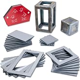 40 PCS Welding Coupons, Welding Practice Kit, Made Of 11 Gauge Premium Mild Steel,3&times;3" 3&times;5", With Welding Magnet Suitable For Beginners, Welding Plate Kit For MIG, TIG Stick, Arc, Gas And Brazing