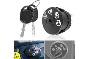 JOHNTRUCK Starter Ignition Switch w/ 2 Keys Fit for X100 Series Tractor X300 X304 X310 X320 X324 X330 X340 X350 X354 X360 X370 X380 X384 X390 X500 X520 X530 X534 X540