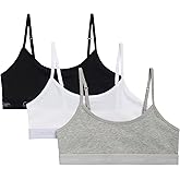 Calvin Klein Girl's Cotton Crop Cami Bralette 3 Pack