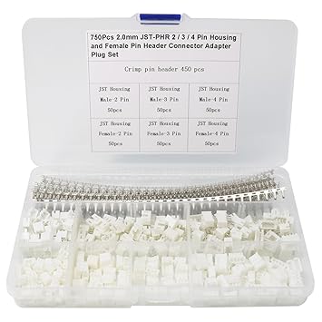 Zovfam 750 Pcs 2 0mm Jst Phr Connector Kit 2 0mm Female Amazon In Electronics