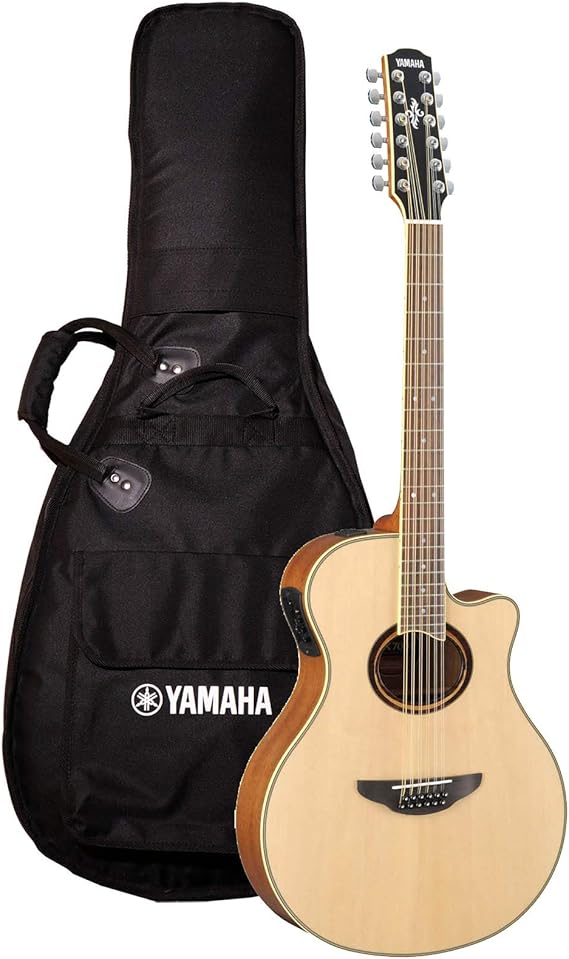 Yamaha APX700II 12String Thinline AcousticElectric Guitar, Natural Amazon.ca Musical