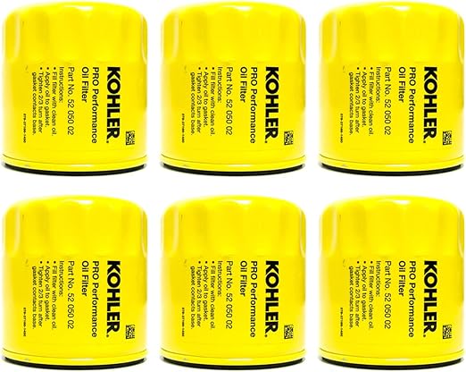 Amazon Com Kohler 6 Oem Oil Filter 25 050 27 25 050 33 S 25 050 34 S 52 050 02 52 050 02 S Automotive