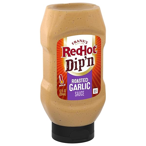 FRANK’S REDHOT DIP’N ROASTED GARLIC SAUCE, 12 FL...