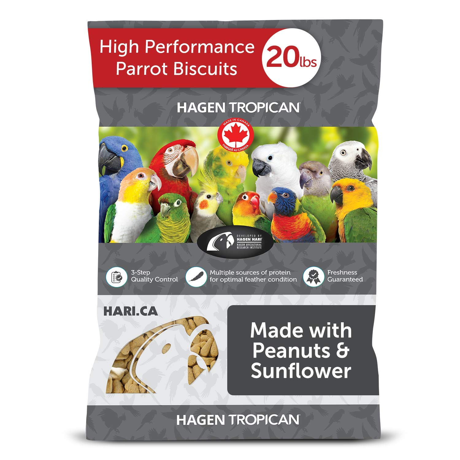 Hari Tropican Parrot High Performance Biscuit, 9.07 kg