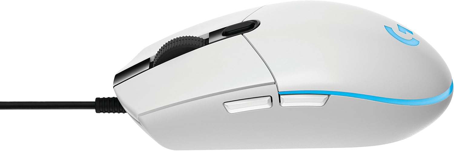 Logitech G203 Prodigy RGB Wired Gaming Mouse – White: Computers & Accessories