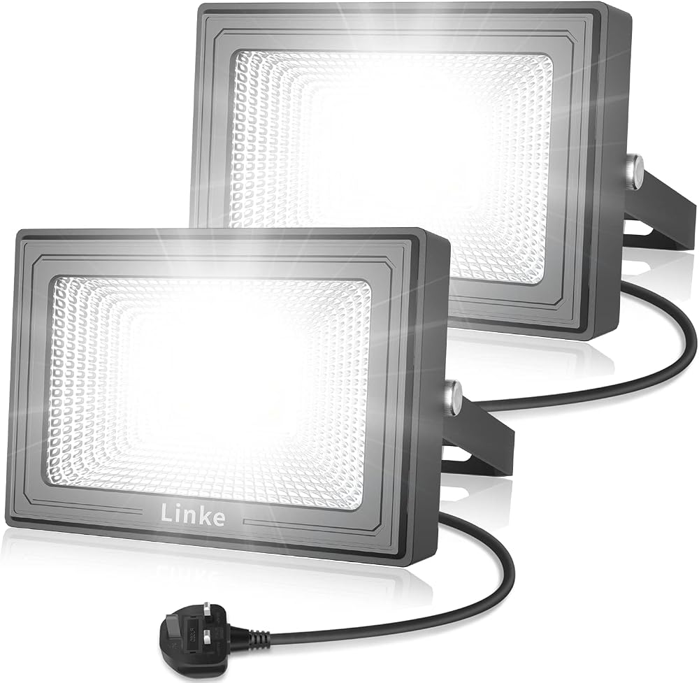 Linke 15W LED Flood Light Outdoor 1200LM IP66 6500K 2 Pack