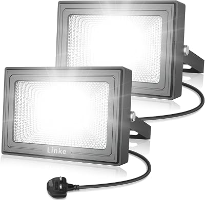 Linke 15W LED Flood Light Outdoor 1200LM IP66 6500K 2 Pack