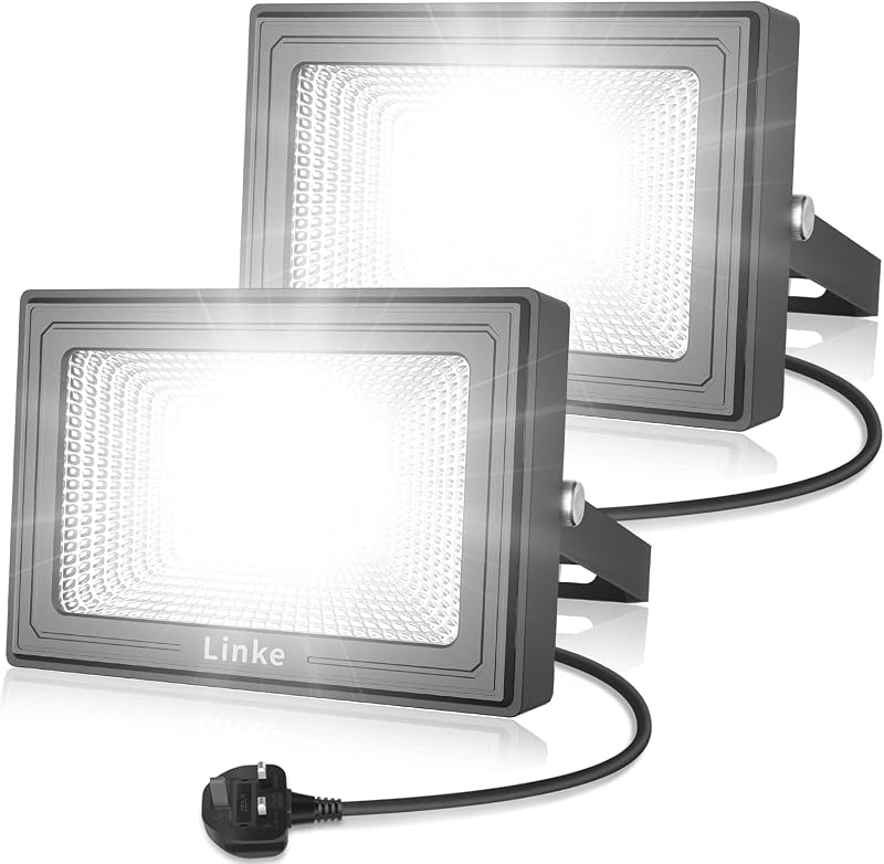 Linke 15W LED Flood Light Outdoor 1200LM IP66 6500K 2 Pack