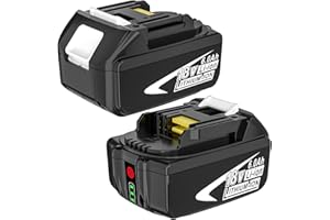 BAYHON 2 Pack 6.0Ah Lithium-ion Replacement Batteries Compatible with Makita 18V Battery BL1860B BL1850B BL1840B BL1830B BL1815B LXT400