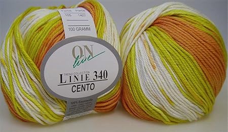 Online Linie 340 Cento Wool 100 G Colour No 105 Yellow
