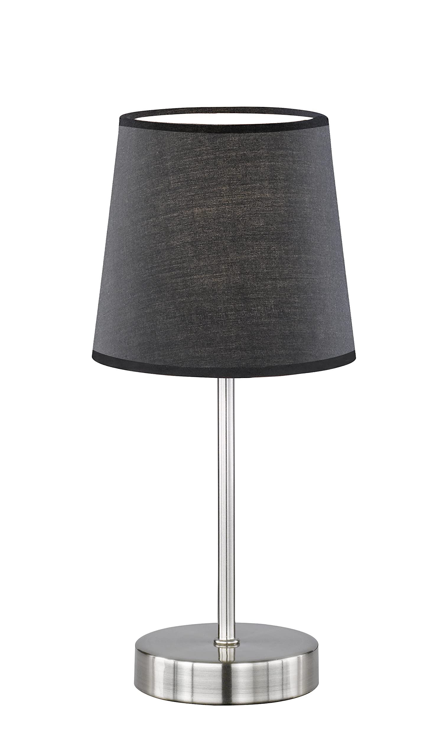 Action by WOFI Cesena 1-Bulb Table Lamp Diameter Approx. 14cm Height Approx. 32 cm Classic Schirm (Matt): Schwarz