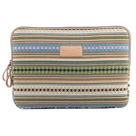 Laptophülle, Bohème Stil Canvas-Gewebe Hülle Sleeve Tasche für 11.6 Zoll Laptop/Notebook Computer/Ultrabook / MacBook Air