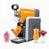 HSUFLWS 2L/68oz Slushie Machine for Home, Countertop | Slushy Maker with LED Display, Frozen Drink Machine for Summer Party Supermarket Bar, No Ice Neede