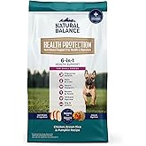 Natural Balance Health Protection Small Breed Dry Dog Food – Whole Body Health, Easy on Digestion Dog Food Made with Chicken, Brown Rice & Pumpkin for Dogs - 12lbs.