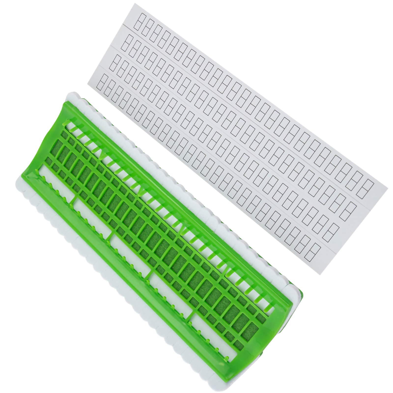 Nicoone 50 Positions Floss Organizer Embroidery Thread Organizer with 4 Code Cards for Cross Stitch Thread Embroidery Floss Organizers (Green)
