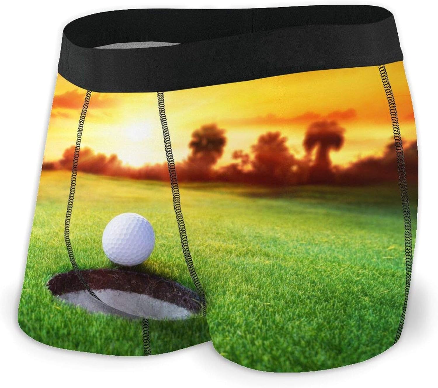 Sunset Sport Golf Ball Men'S Cool Boxer Briefs Underwear
