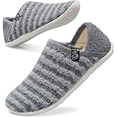 Spesoul Fuzzy House Slippers for Women Men Indoor Closed Back Lightweight Cozy Faux Furry Lining Barefoot House Shoes Slipper Socks for Bedroom Home Office Yoga Outdoor Walking Shoes