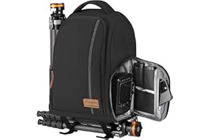 TARION Lightweight Camera Backpack - Camera Bag Side-access with Laptop Compartment Rain Cover DSLR Pack for Photographer