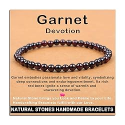 AD Beads Handmade Gemstone Stretch Elastic Bracelet