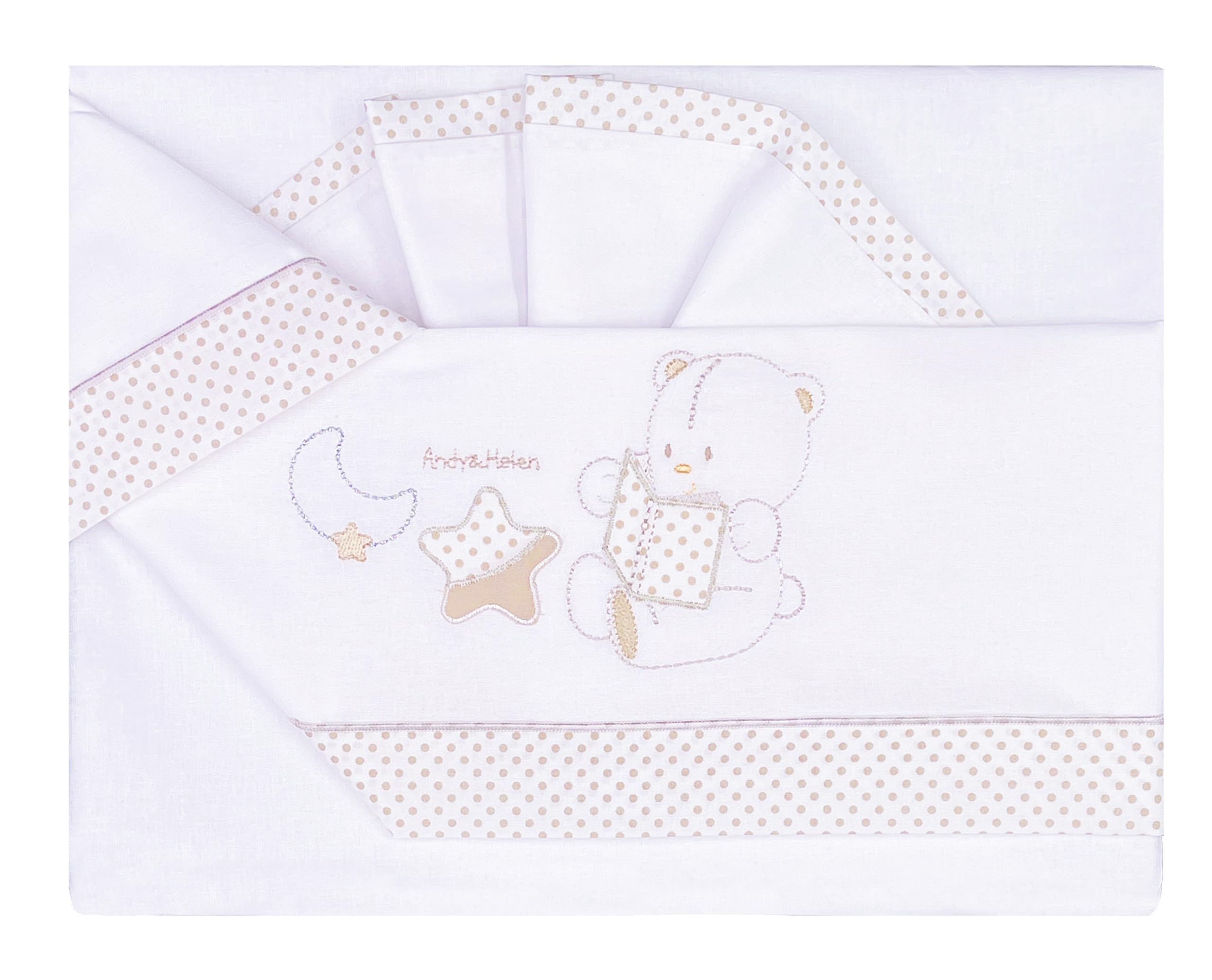 Fitted Sheet with Elastic Bands and Pillowcase