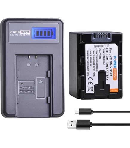 890mAh バッテリー 互換 JVC GZ-E300, GZ-E300AU, GZ-E300BU, GZ