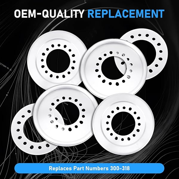 GAGSU WHEEL BALANCERS 300-318 COMPATIBLE WITH FORD/DODGE/CENTRAMATIC WHEEL /8 BOLT WHEELS 3/4 TON AND 1-TON SINGLE REAR WHEEL, 4 BALANCERS INCLUDED