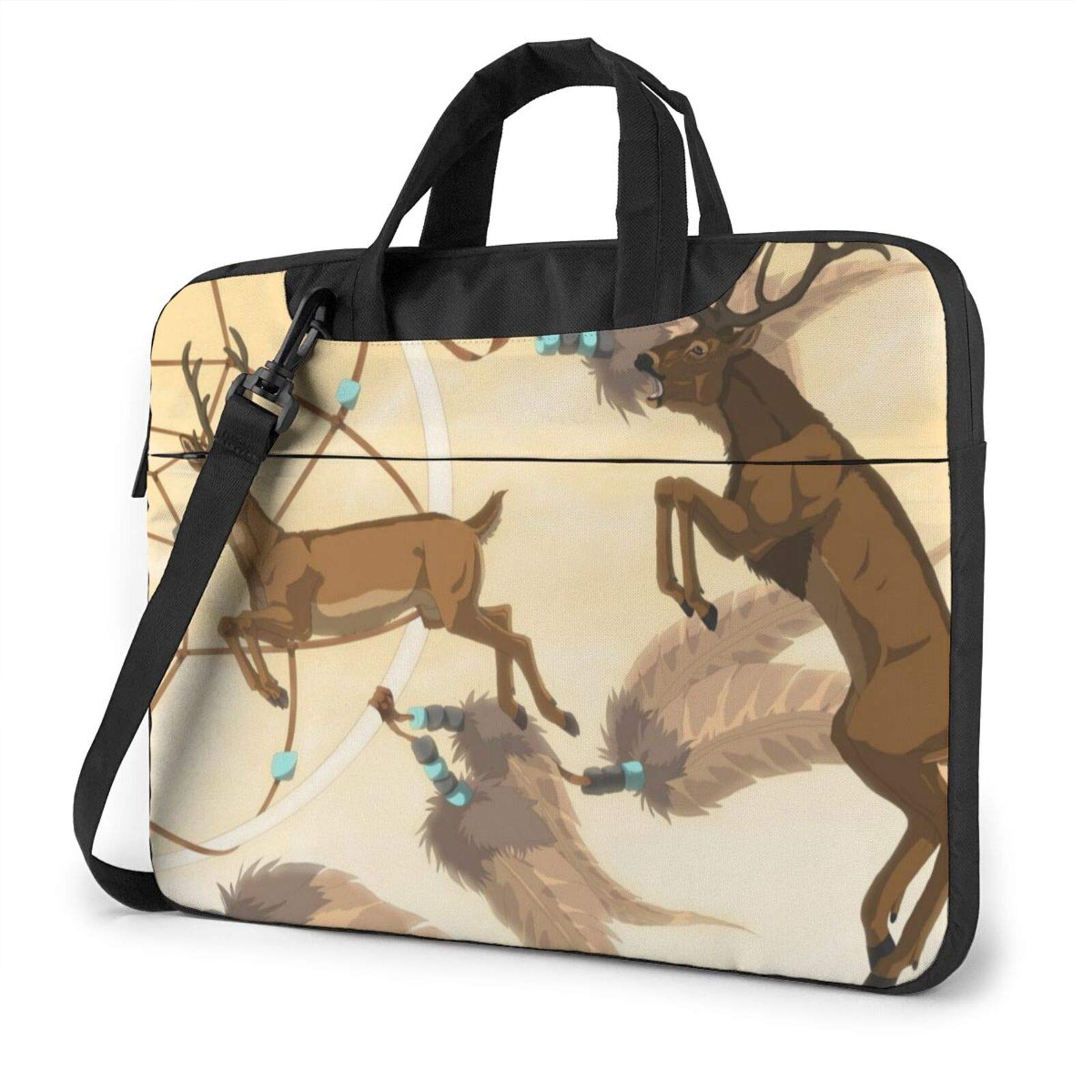 Laptop Bag Deer Laptop Shoulder Messenger Bag 13 Inch Waterproof Notebook Computer Sleeve Carrying C