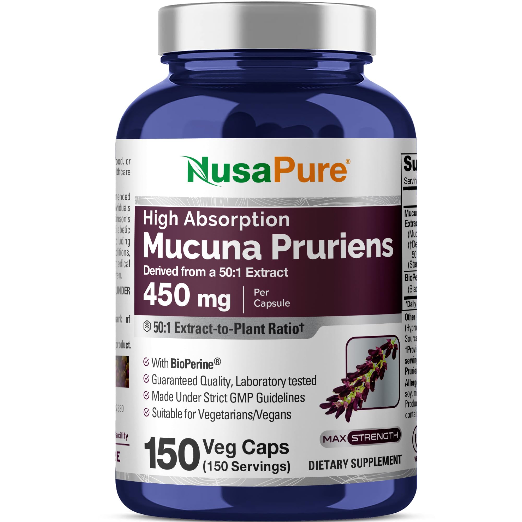 High Absorption Mucuna Pruriens 450 mg