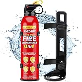 FIOZABI 1 PACK Portable Fire Extinguisher Spray 4 in-1 With Bracket for The House/Car/Kitchen/Garage/Home,0.5-A:21-B:C:5K Wat