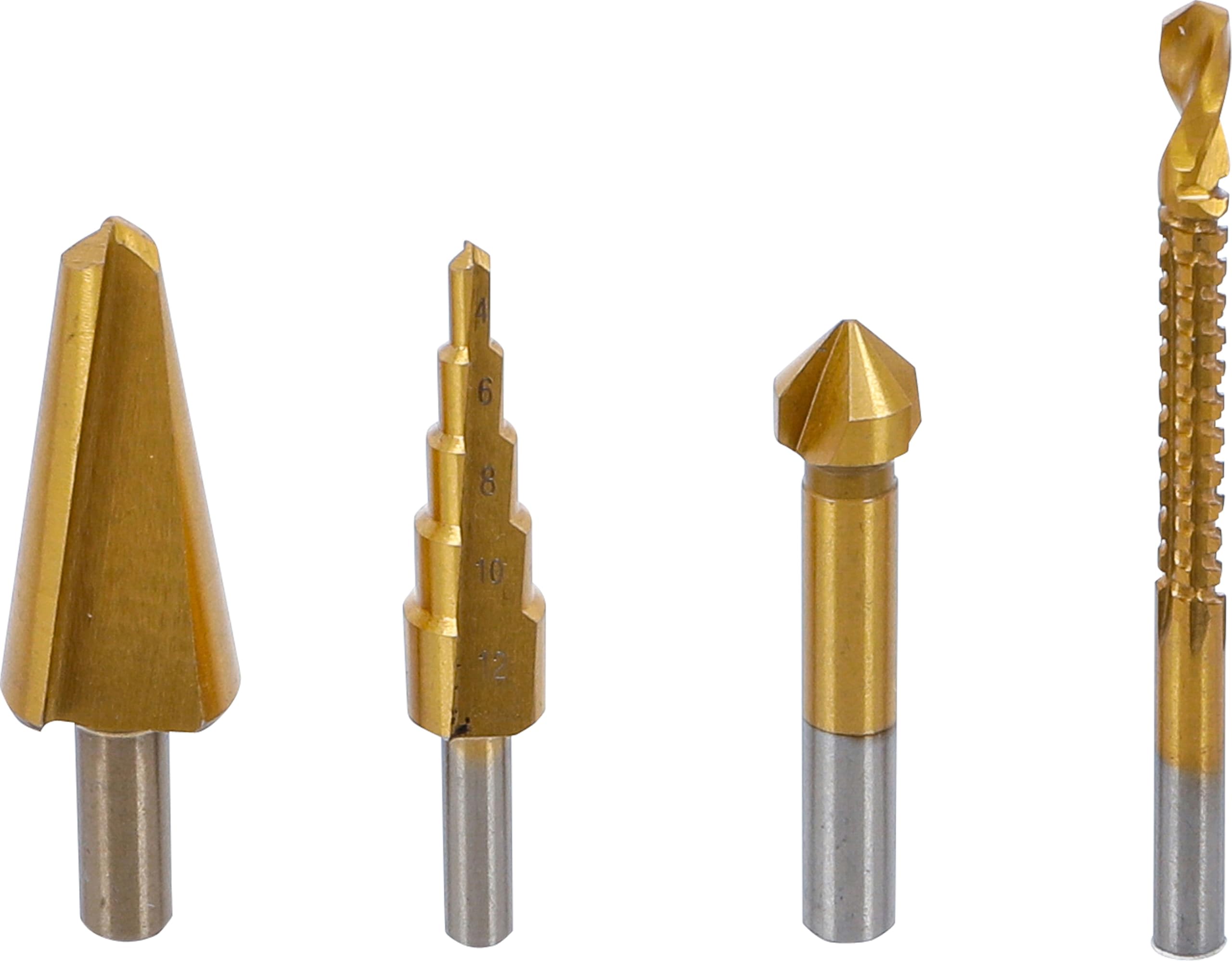 BGS Diy 50794 | Multi-Drill-Set | HSS-G | titanium coated | 4 pcs.