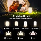 Blukar Rechargeable Camping Lantern 2000 Lumen 116 LEDs 7 Modes 4800mAh view 4