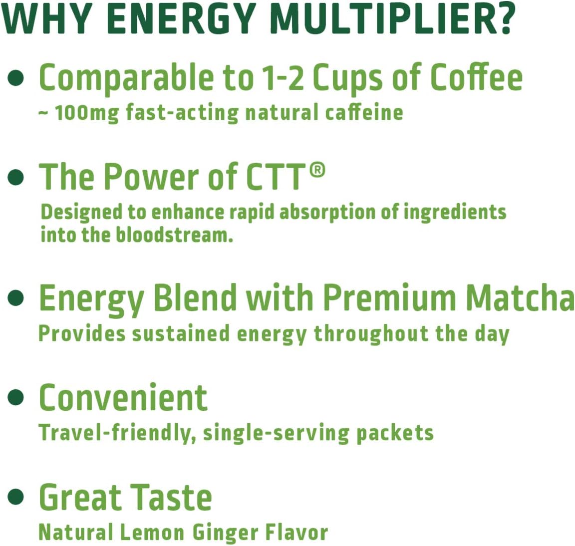 Liquid I.V. Energy Multiplier, Super-Charged Matcha Mix, 9 Essential Vitamins, Natural Caffeine, Easy Open Packets, Supplement Drink Mix, (Lemon Ginger) (14 Count): Health & Personal Care